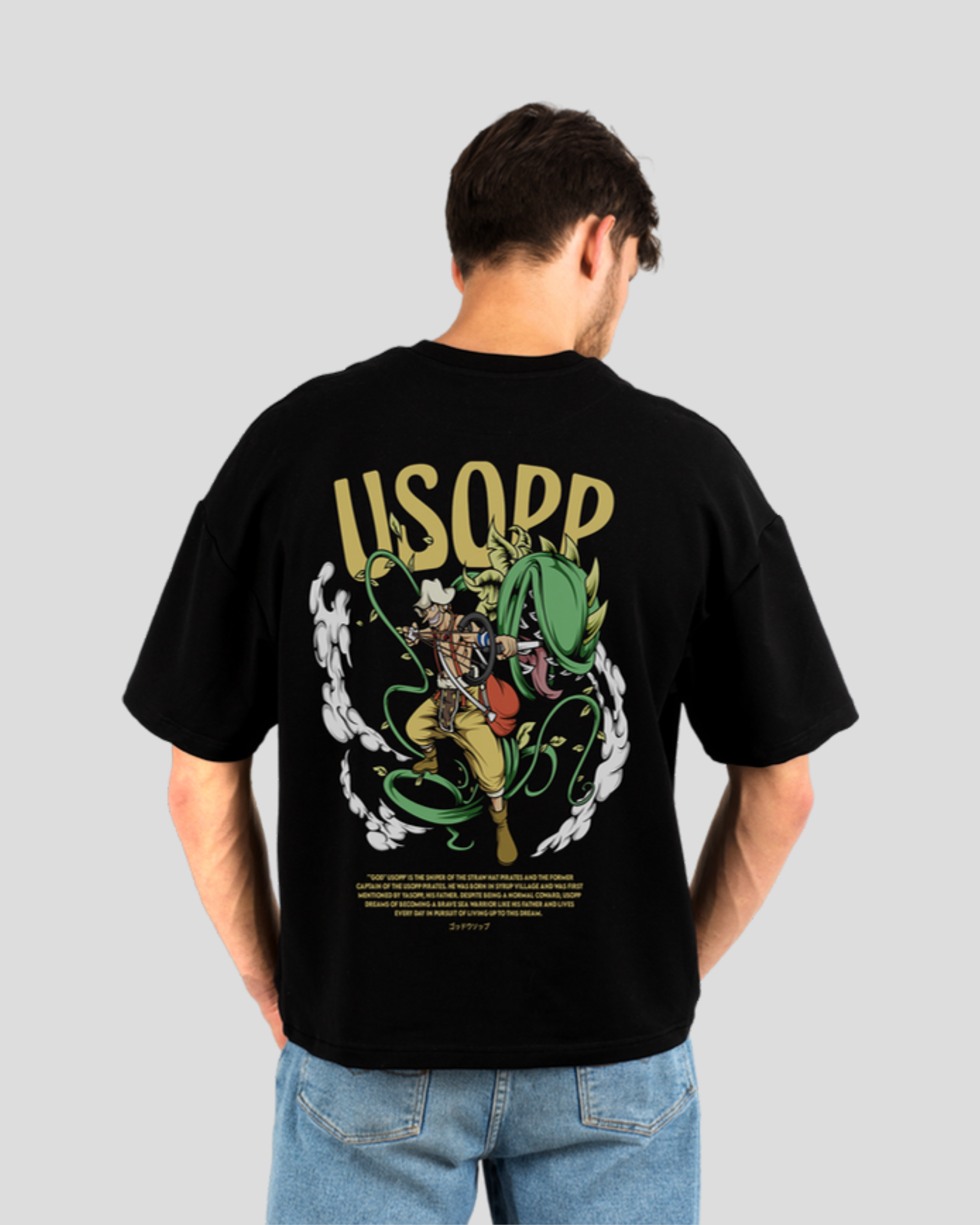 Anime printed Premium Oversize T-shirt | Oversize T-Shirt | One Piece | L-AURAA