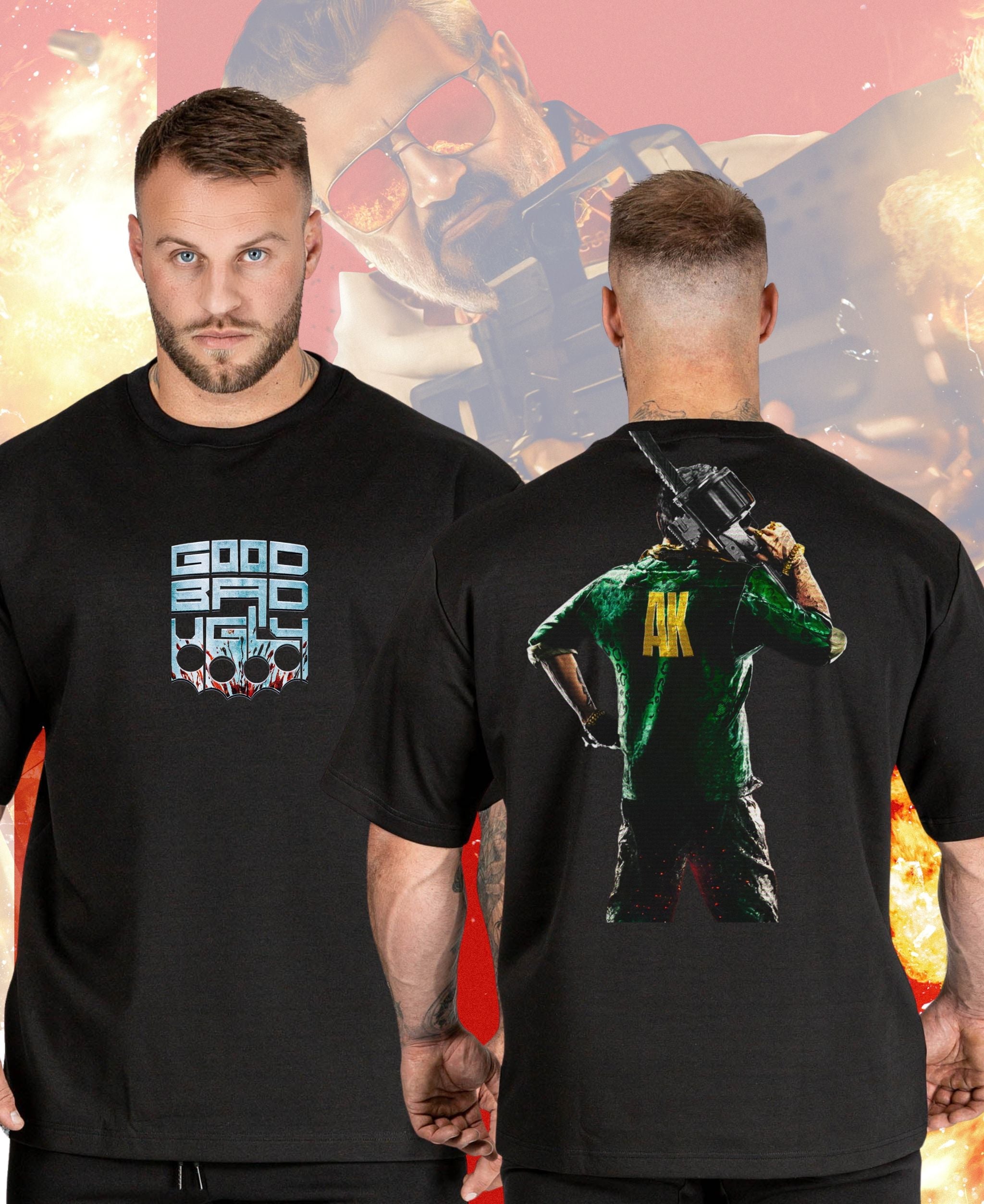 Good-Bad-Ugly AK version v Premium Cotton | Oversized T-Shirt | L-AURAA