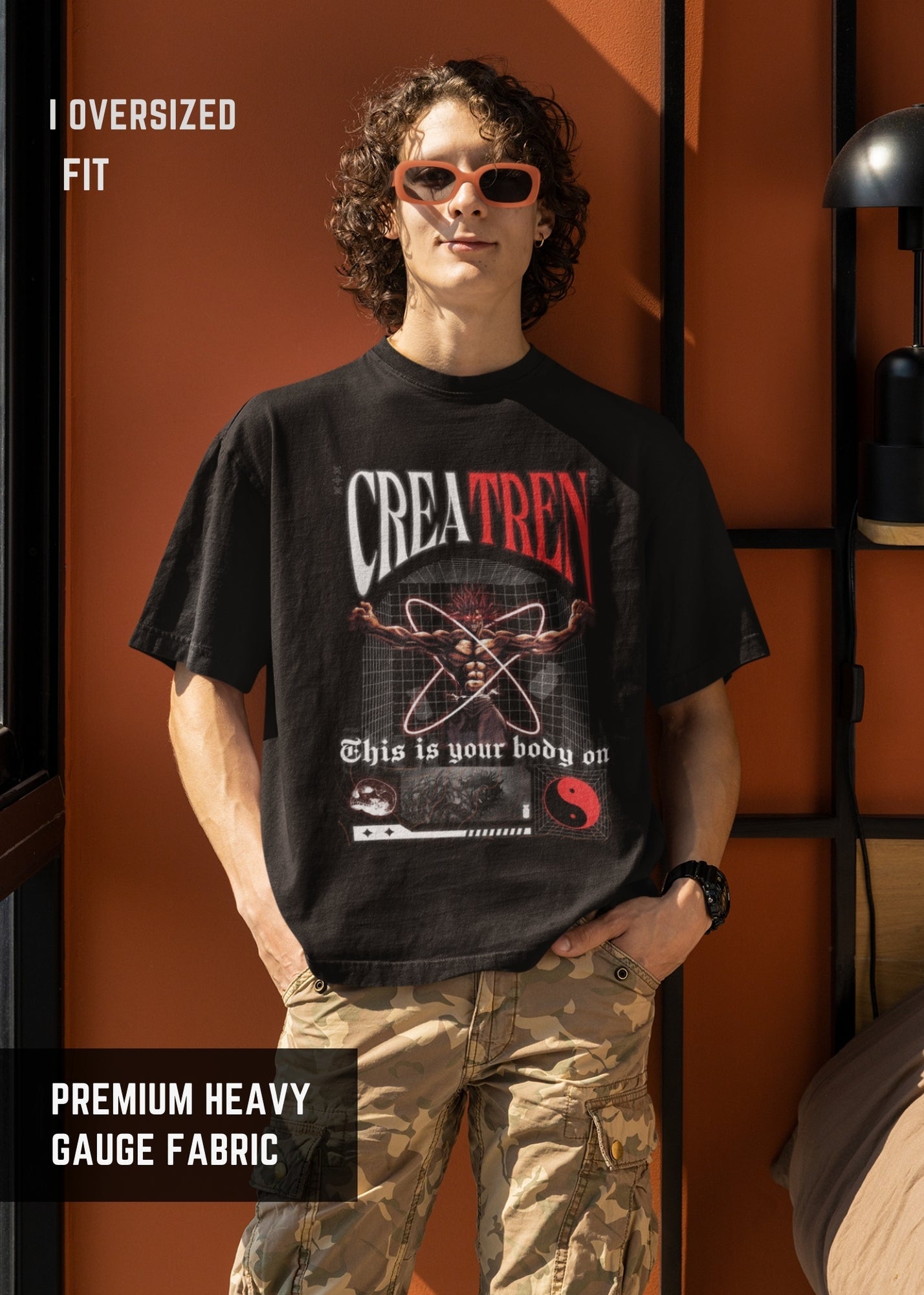 Creatren Anime streetwear Oversized | Premium oversize Tshirt | L-AURAA