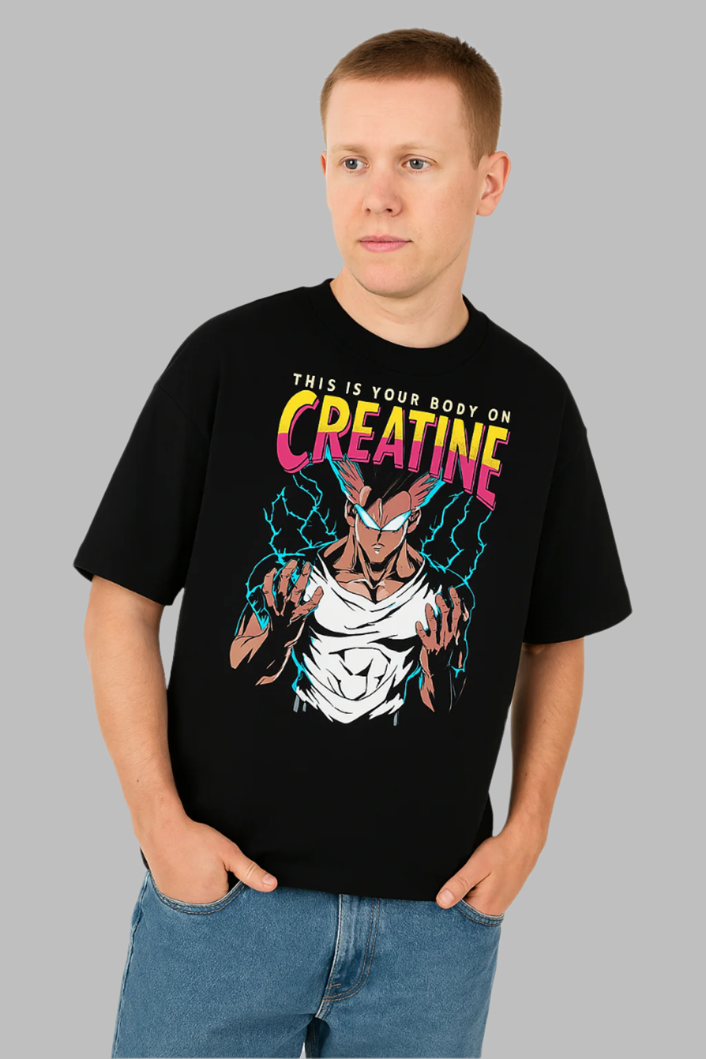 Creatine Premium Oversize T-shirt | Oversize T-Shirt | L-AURAA