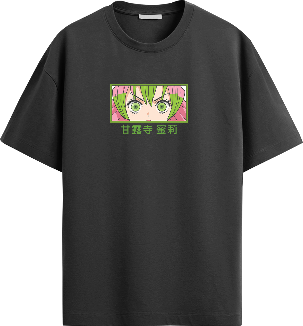 Love Hashira Mitsuri Oversized Streetwear T-Shirt | Demon Slayer Anime | LAURAA