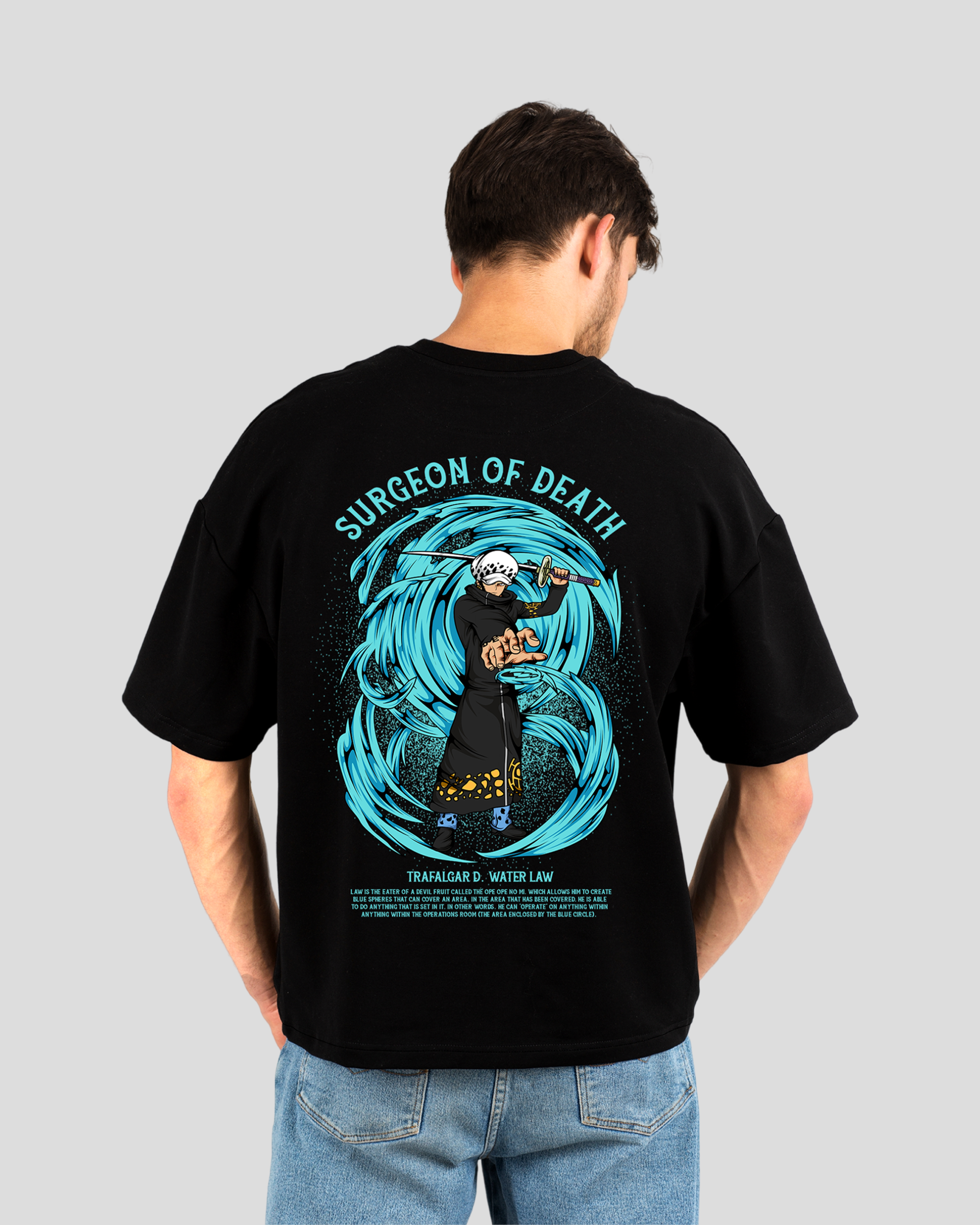 Anime printed Premium Oversize T-shirt | Oversize T-Shirt | One Piece | L-AURAA