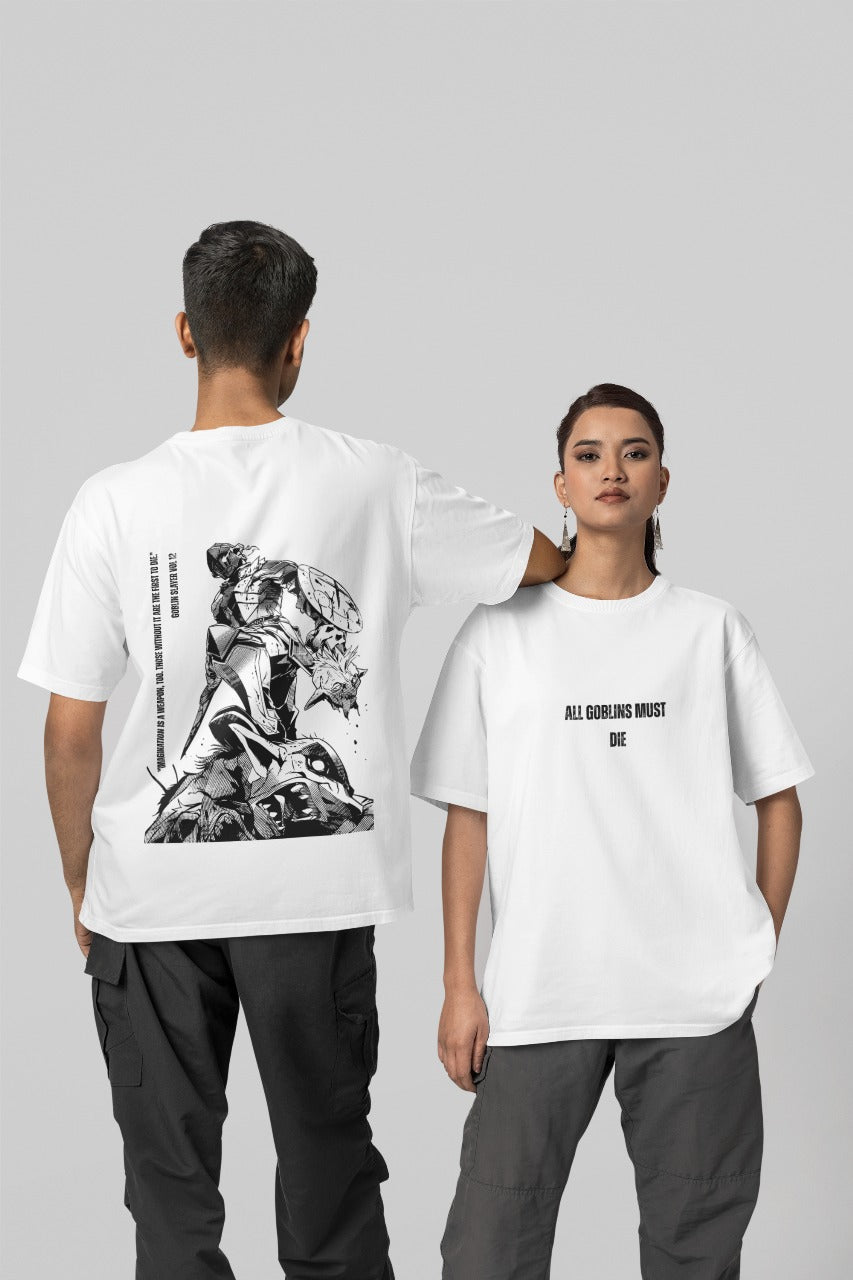 Goblin Slayer Oversized Graphic Tee – Unisex | Bold Streetwear | L-AURAA