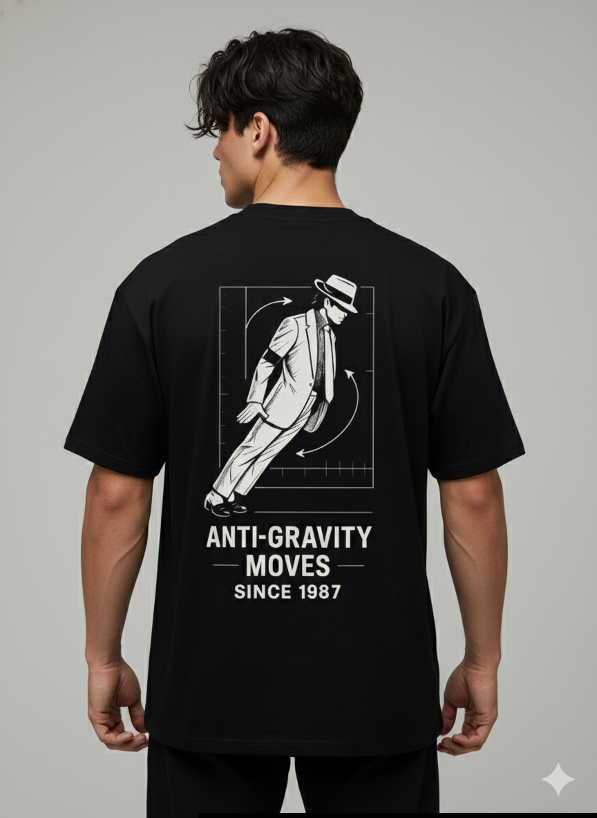 MJ inspired  Black Oversized T-Shirt | Modern Street Fit | LAURAA