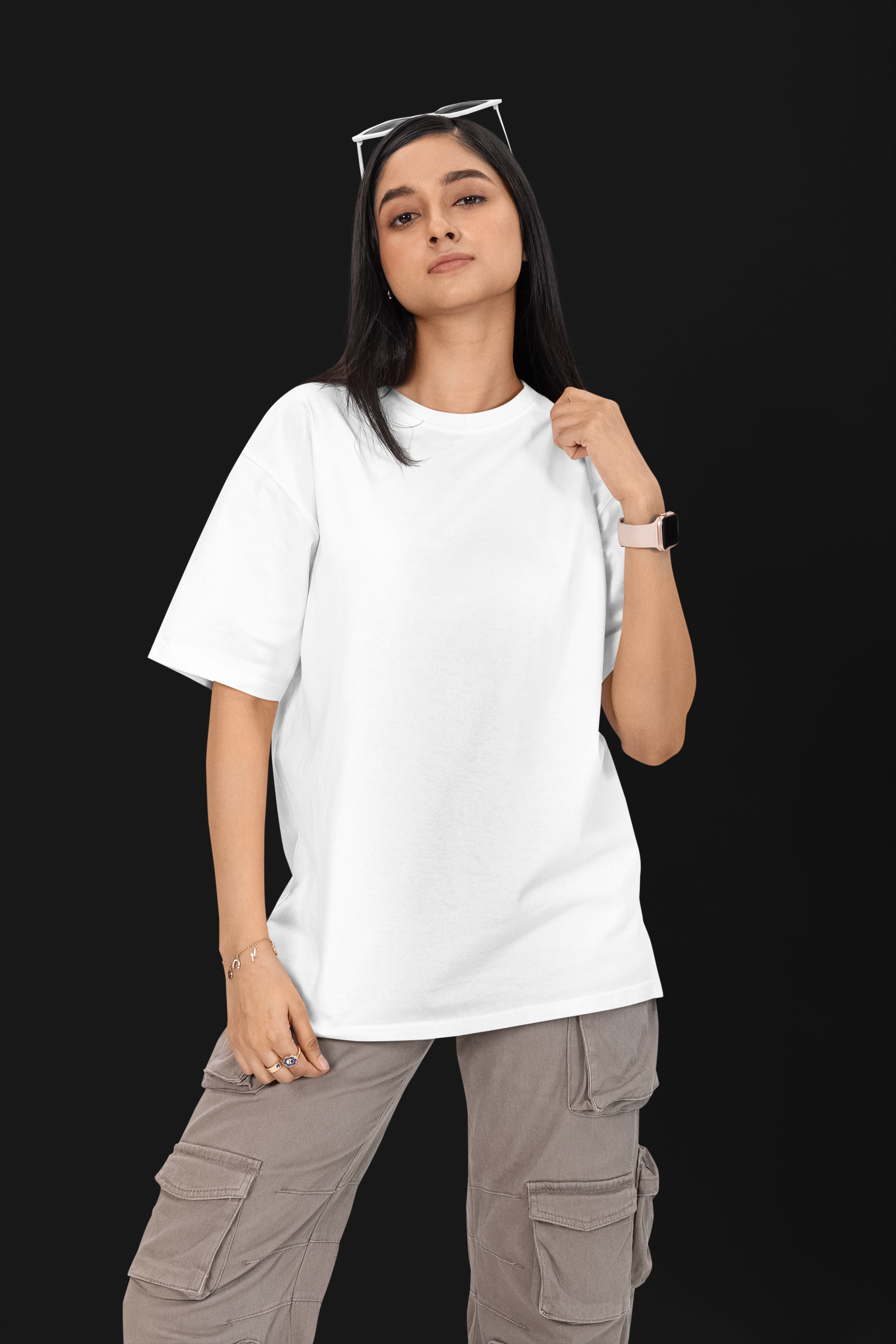 Premium Women's Oversize Plain T-shirt | Oversize T-Shirt | L-AURAA