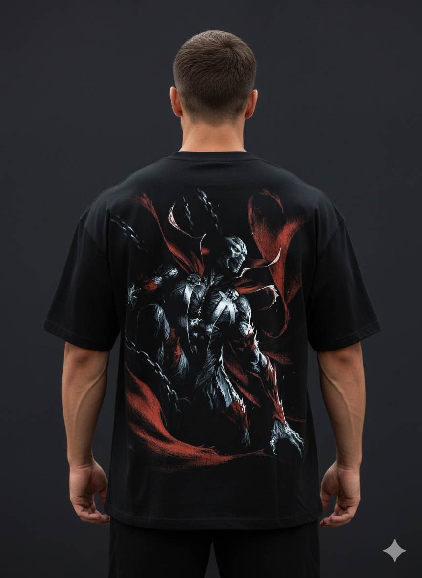 Hellborn Spawn Oversized Tee – Dark Hero Edition | DC