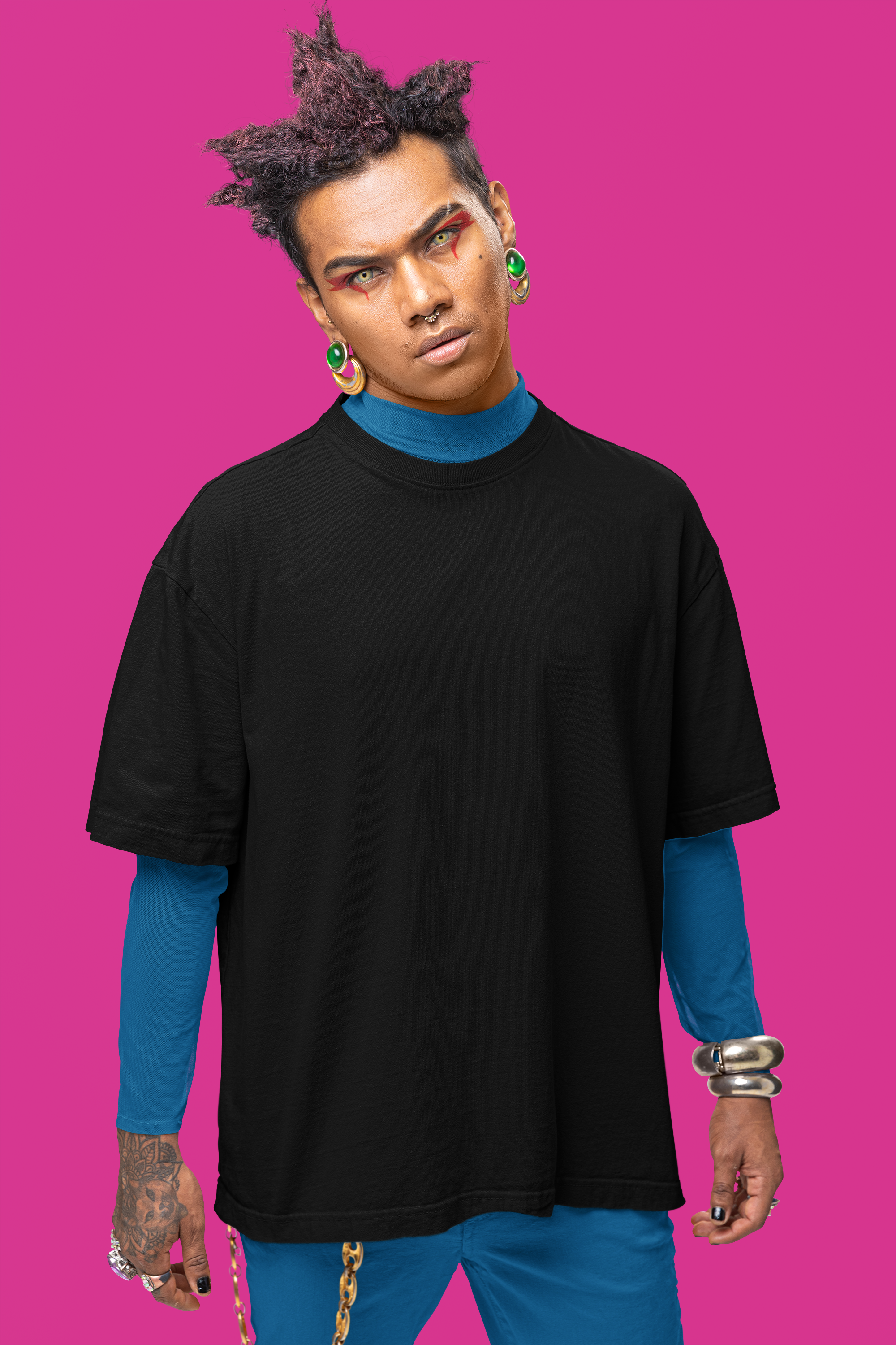 Premium Oversize Plain T-shirt | Oversize T-Shirt | L-AURAA