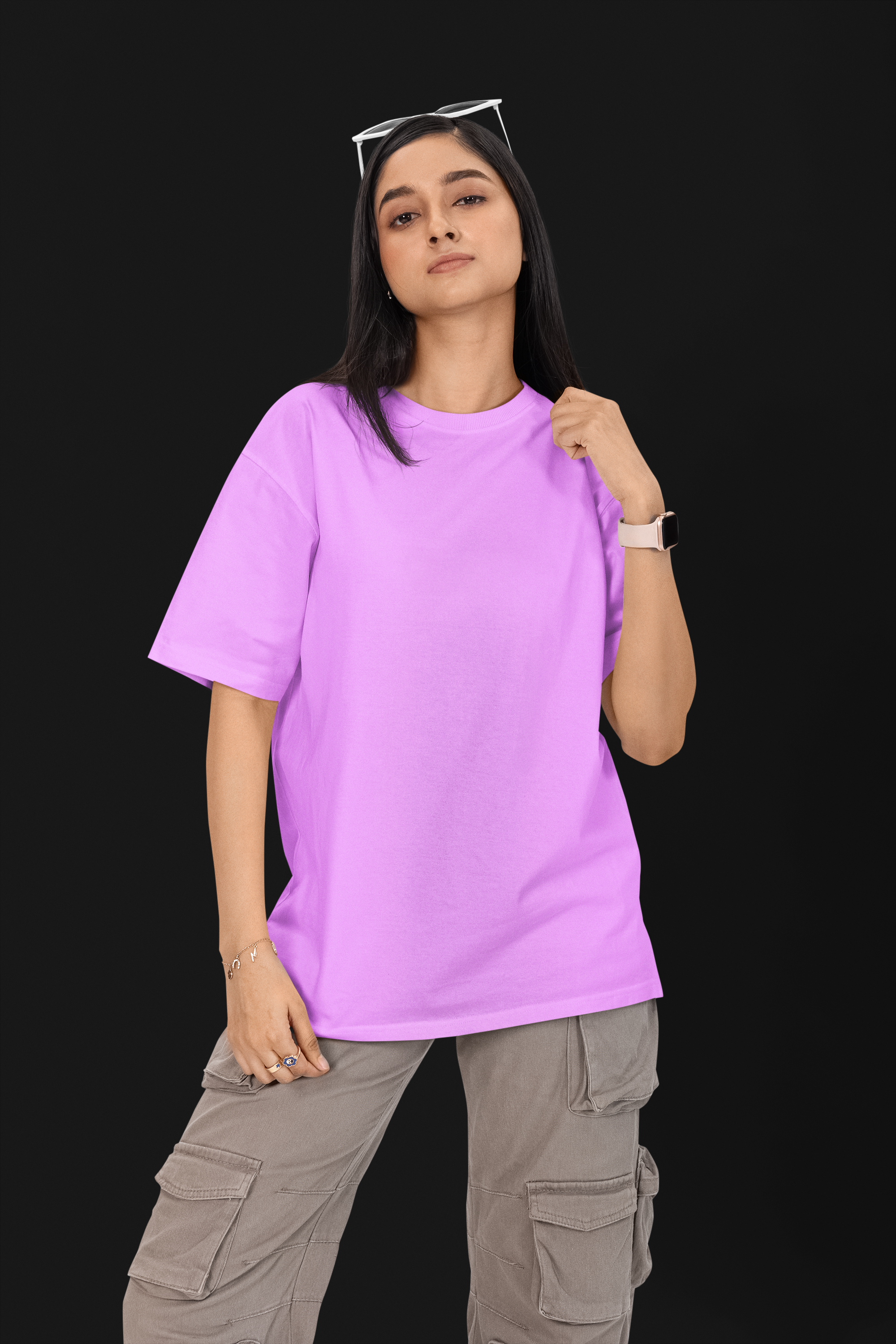 Premium Women's Oversize Plain T-shirt | Oversize T-Shirt | L-AURAA