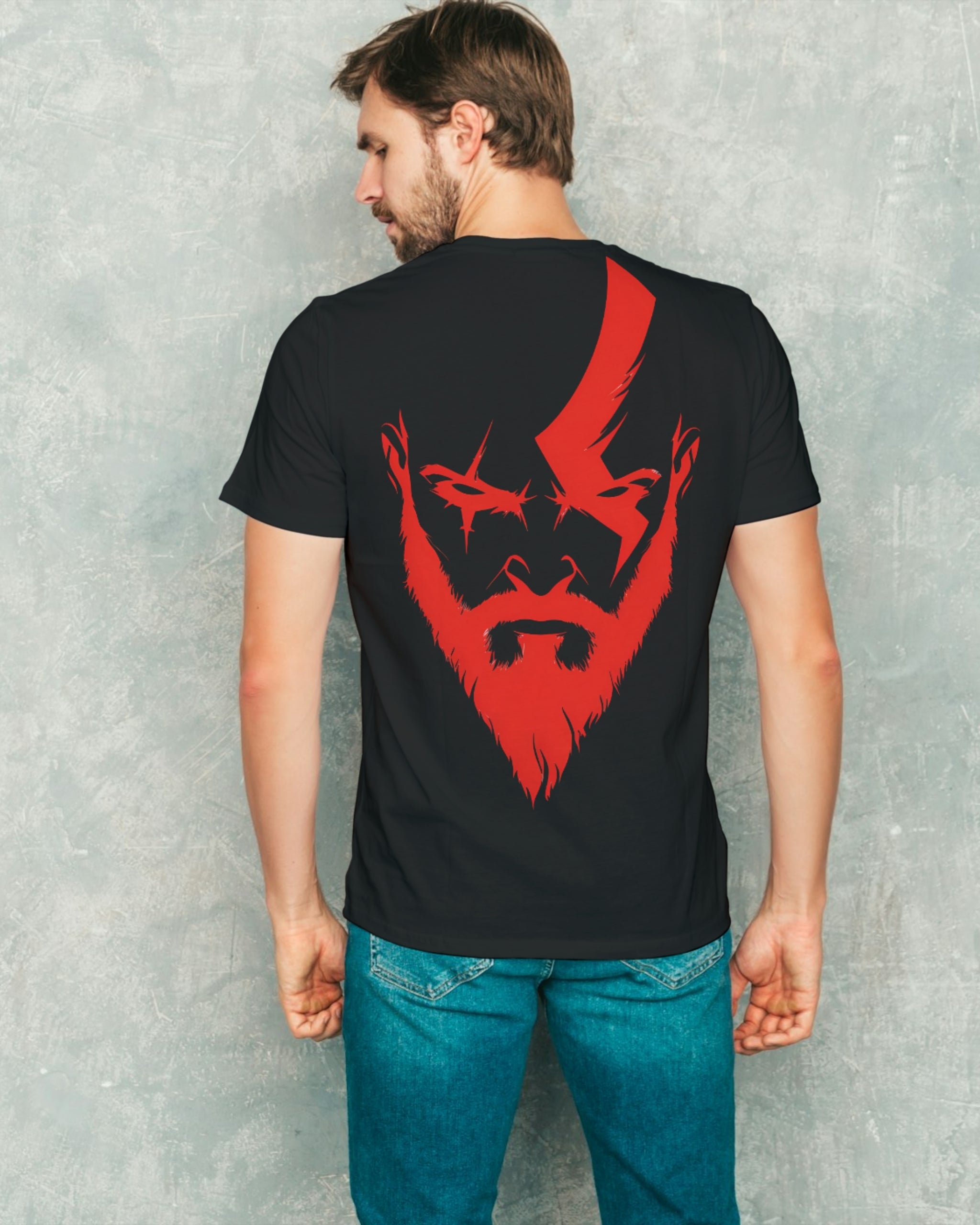 God of War version iii Premium Cotton | Classic Fit T-Shirt | L-AURAA