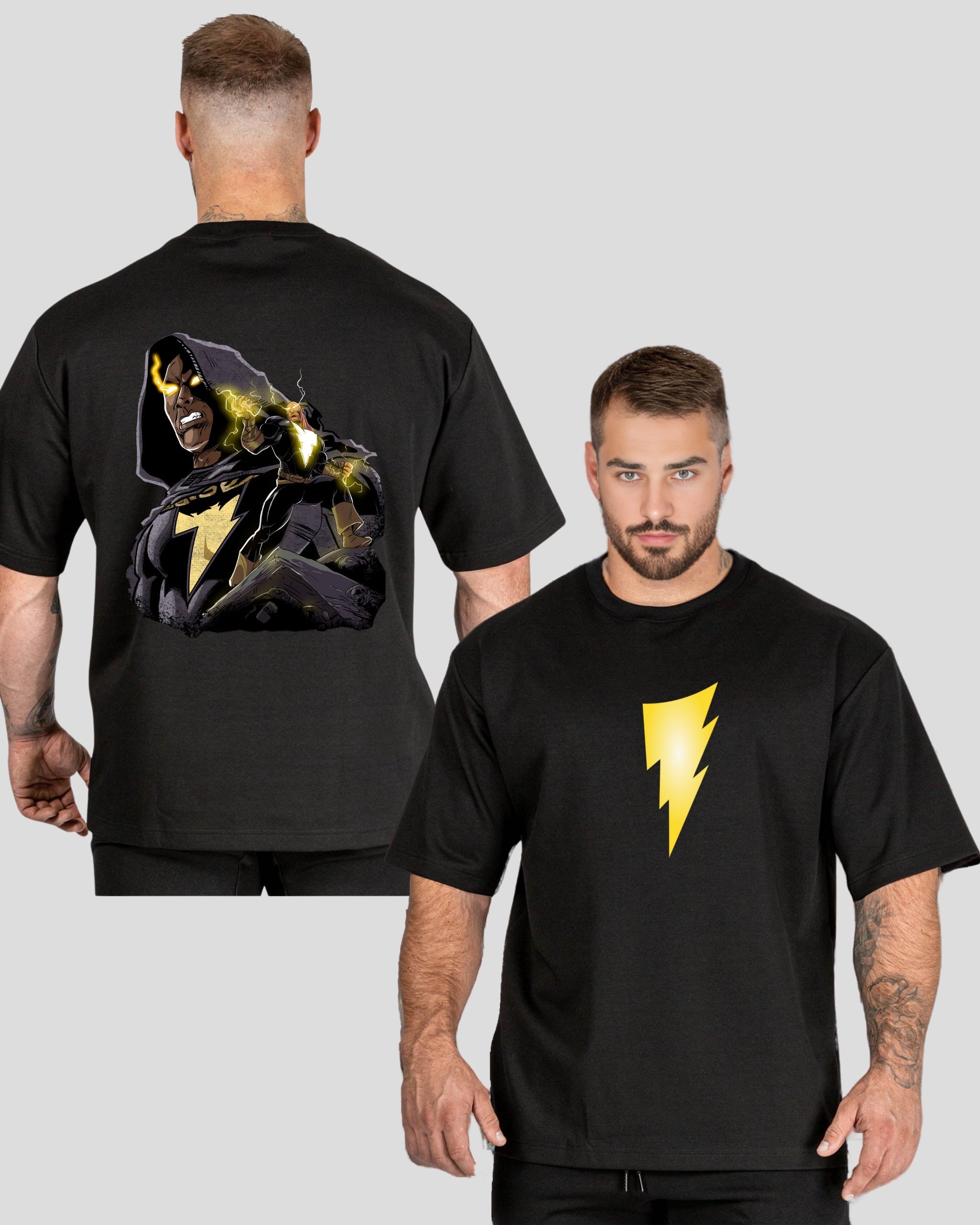 Black Adam Premium Cotton | Oversized T-Shirt | L-AURAA