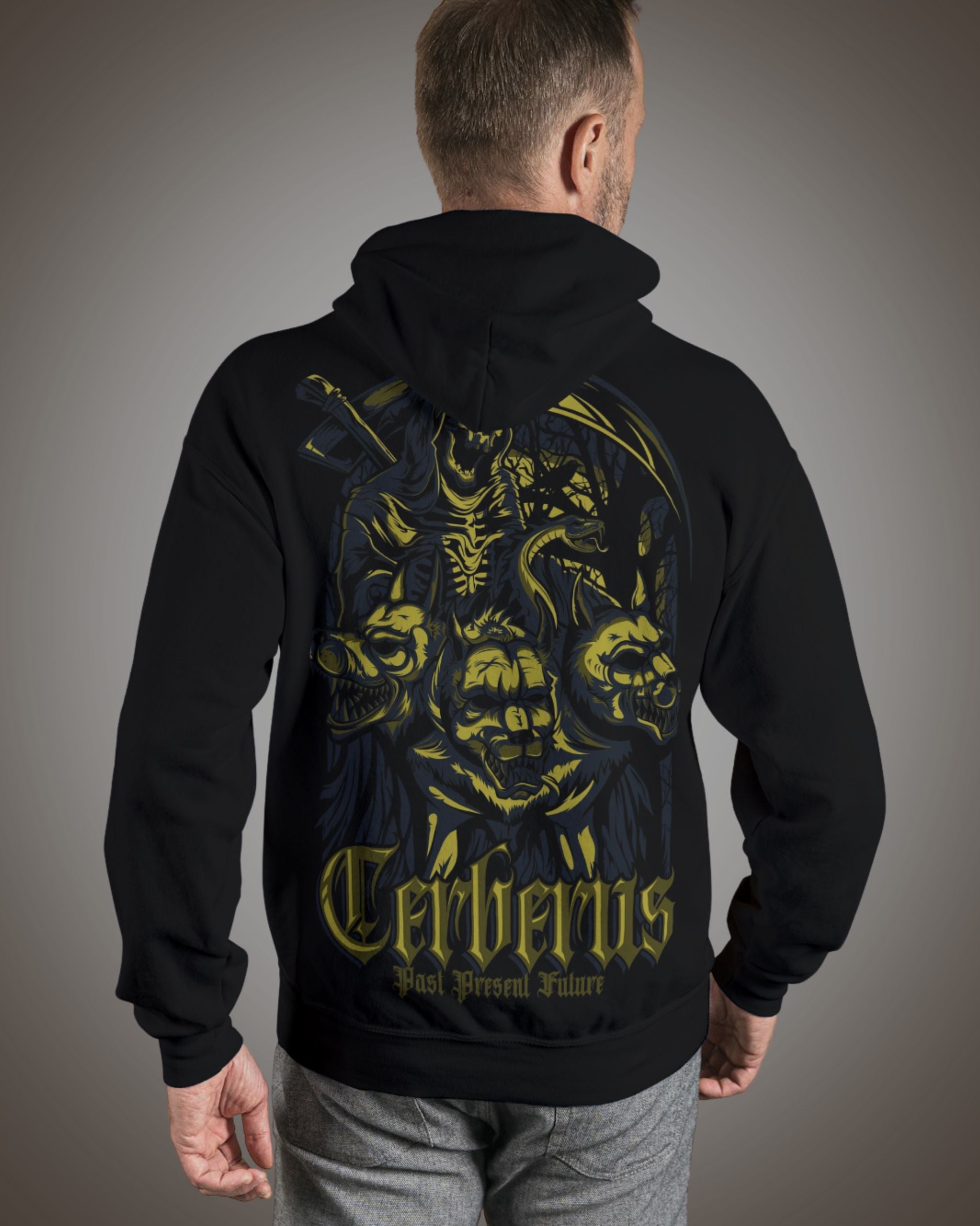 Dark Cerberus Hoodie - Past, Present, Future | L-AURAA