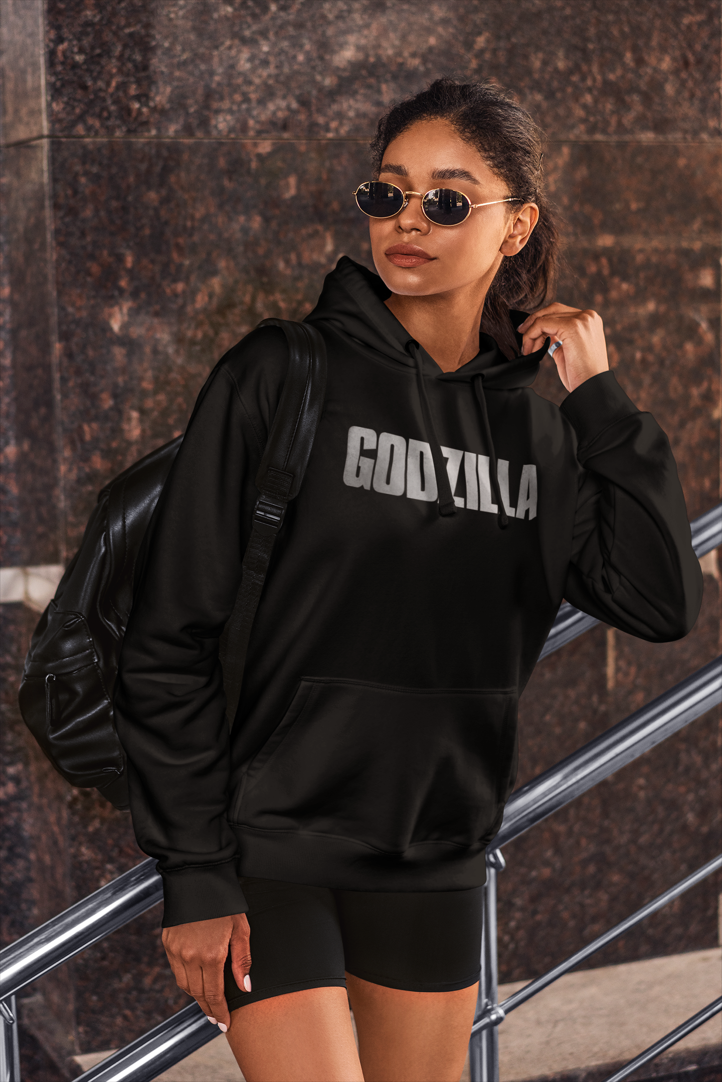 Godzilla Oversized Hoodie – Unisex | Front & Back Print | L-AURAA